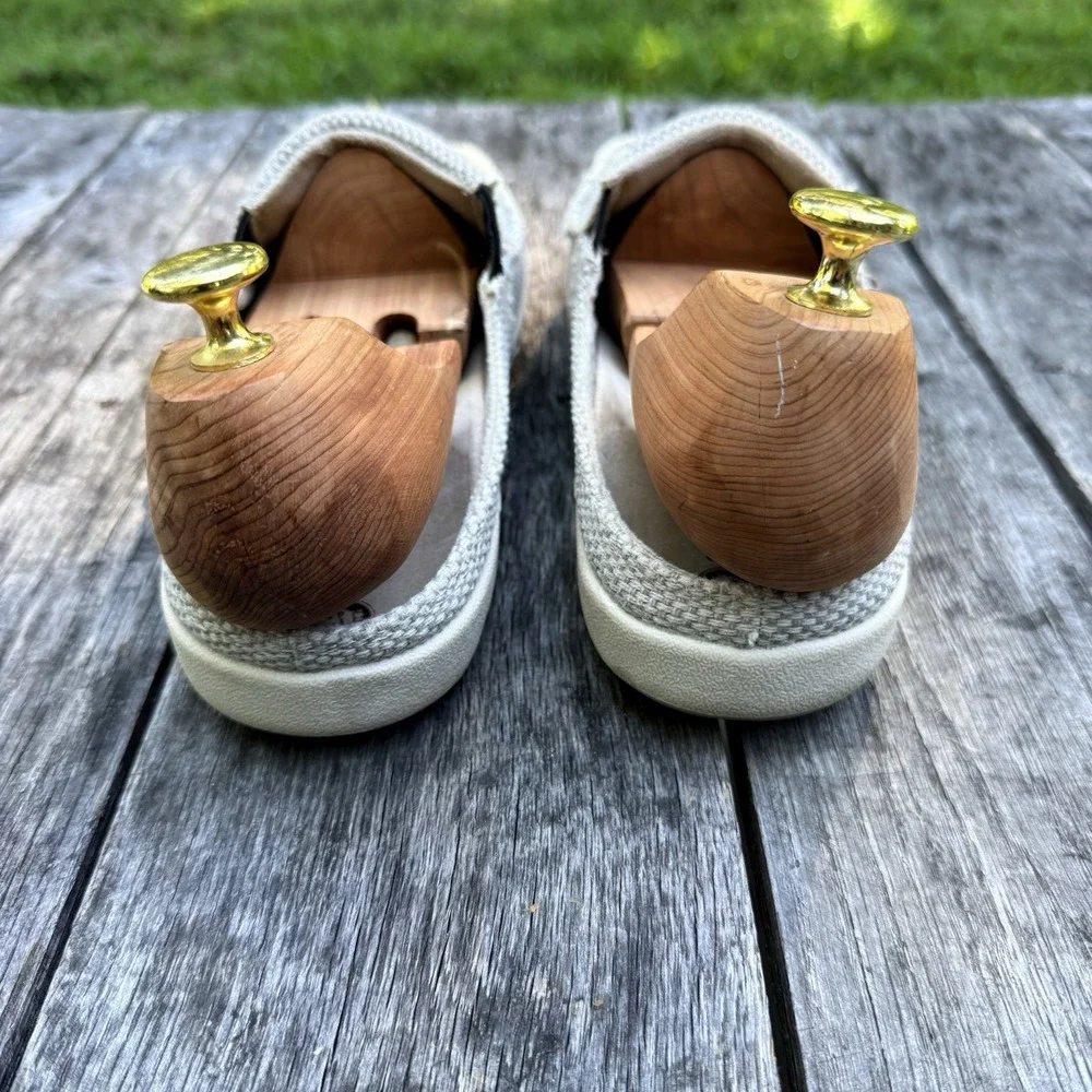 Gecko Man Men's 8.5 Canvas Arch Support‎ Slip On Shoes Slippers Walk Hero Khaki